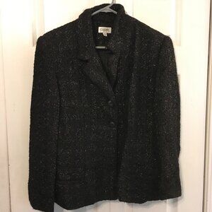 Clichy Black Tweed Glitter Blazer